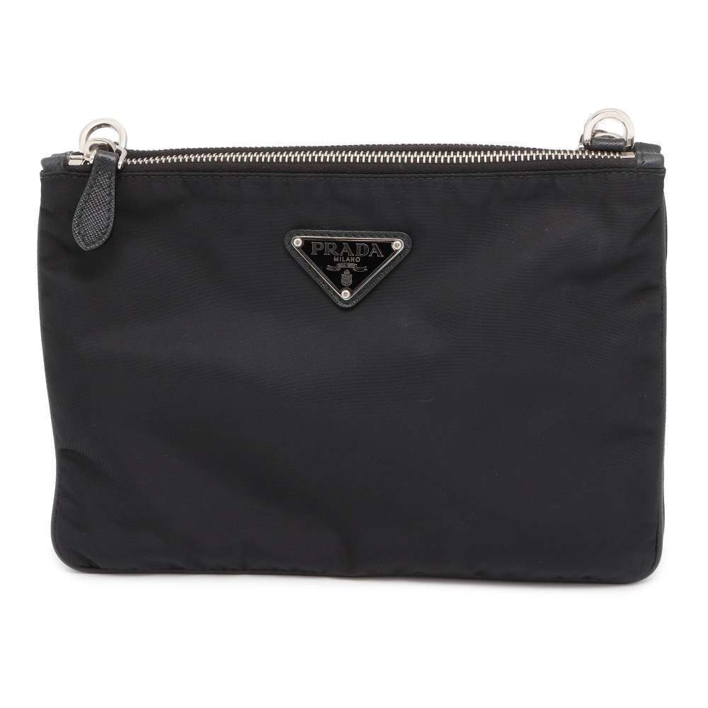 Prada Shoulder Bag Vitello Daino Vitello Daino Black - Picture 1 of 12